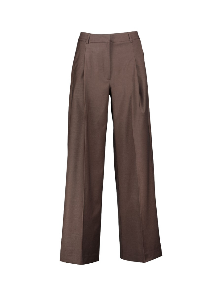Bruine geklede broek Edith March23