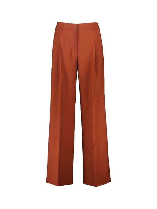 Roestkleurige geklede broek Edith March23
