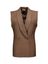 Bruine blazer zonder mouwen Geneva March23 