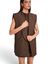 Bruine blazer zonder mouwen Geneva March23 