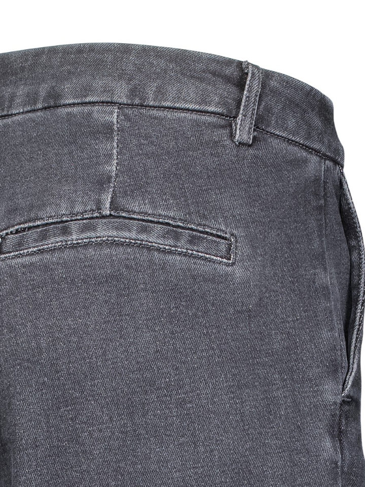Grijze wijde jeans met bandplooi Cancun March23