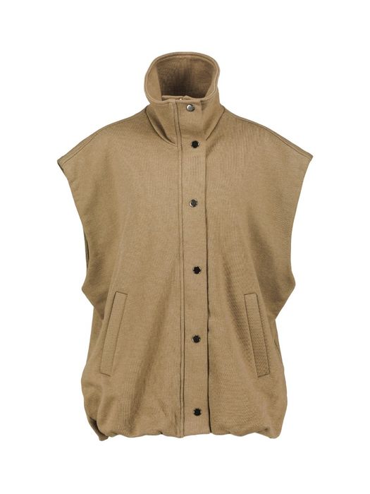 Bruine gilet met knoopsluiting San Diego March23