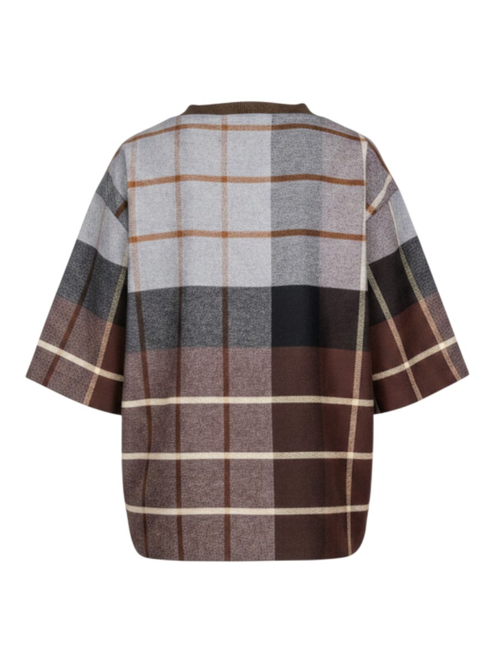 Geruiten blouse met korte mouw Rules The Label