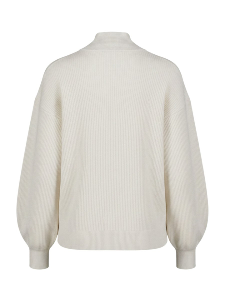 Ecru pull met geborduurde bloem Leo&Ugo