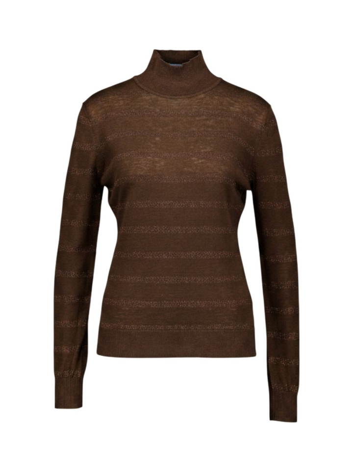 V-hals trui met glitterdetail Leo & Ugo