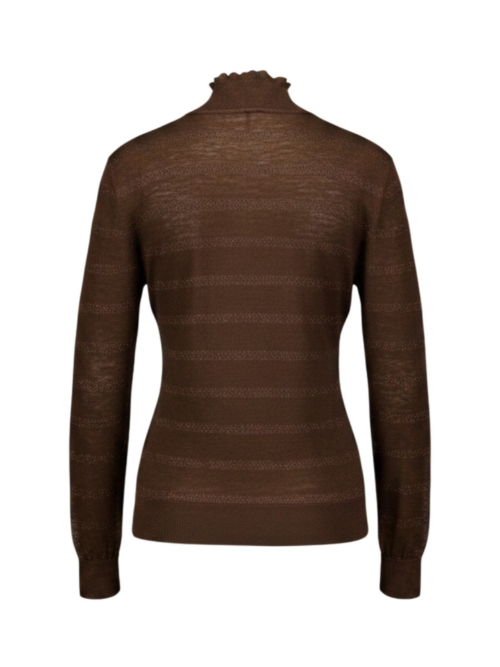 V-hals trui met glitterdetail Leo & Ugo