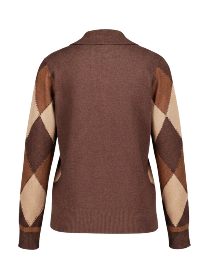 Geruiten polo met glitter detail Leo & Ugo
