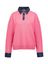 Roze trui met jeans kraag Leo & Ugo