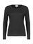 Zwarte t-shirt met lange mouwen Leo & Ugo