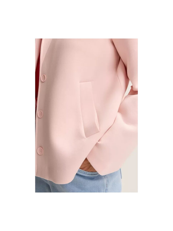 Roze jas met knopen Ovol Mayerline