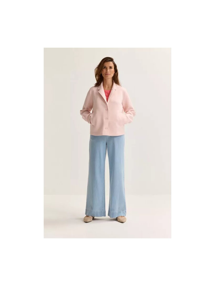 Roze jas met knopen Ovol Mayerline