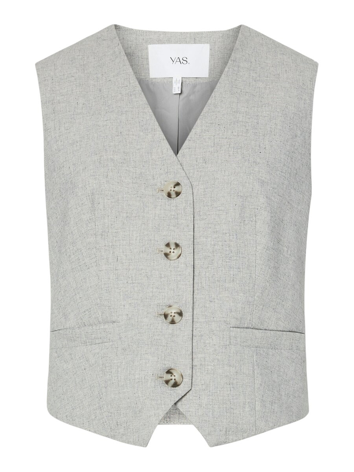 Grijze mouwloze gilet Yasrio Classic Y.A.S