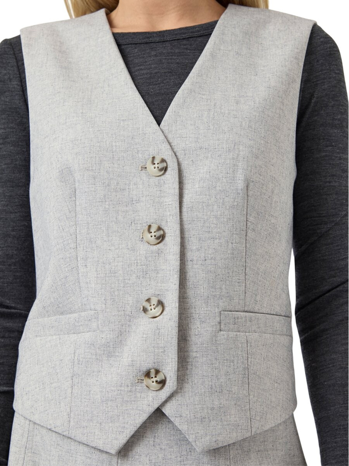 Grijze mouwloze gilet Yasrio Classic Y.A.S