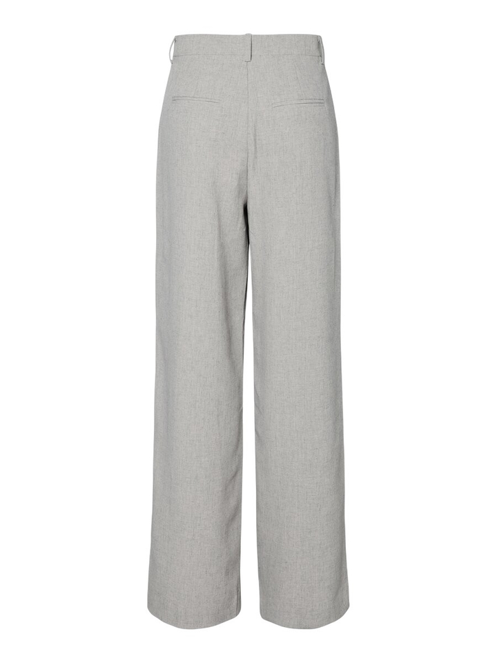 Grijze wijde broek met bandplooi Yasriu Y.A.S