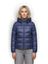 Blauwe puffer jas met kap Winnipeg Reset