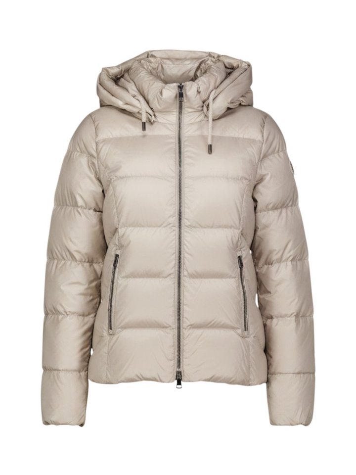 Beige puffer jas met kap Winnipeg Reset