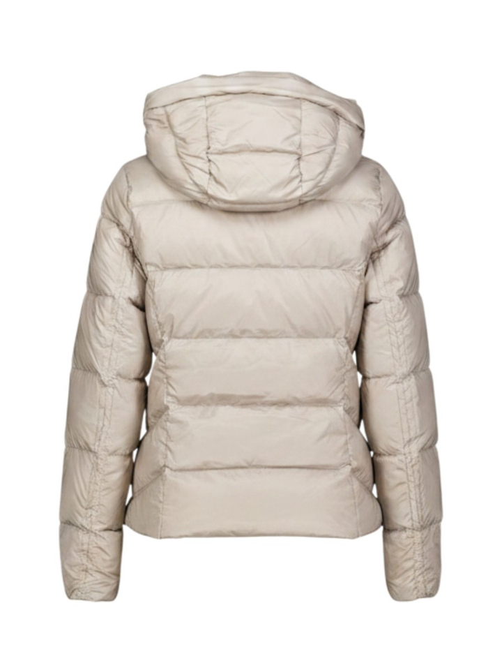 Beige puffer jas met kap Winnipeg Reset