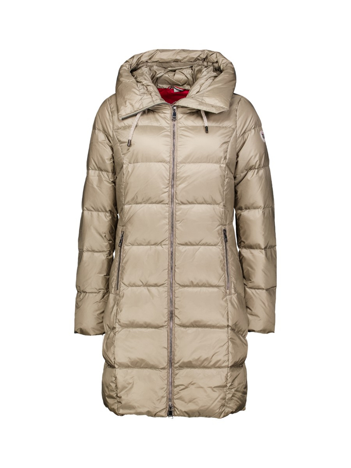 Beige puffer jas met kap Nagoya Reset