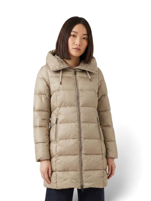 Beige puffer jas met kap Nagoya Reset