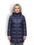 Blauwe puffer jas met kap Nagoya Reset 