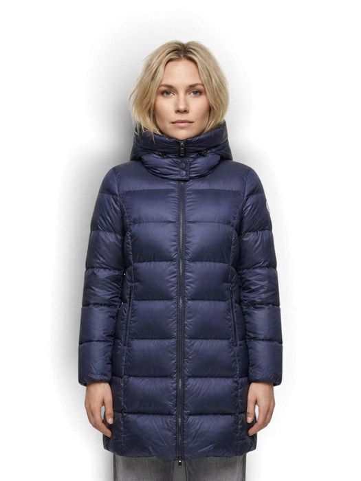 Blauwe puffer jas met kap Nagoya Reset