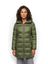 Groene puffer jas met kap Nagoya Reset 