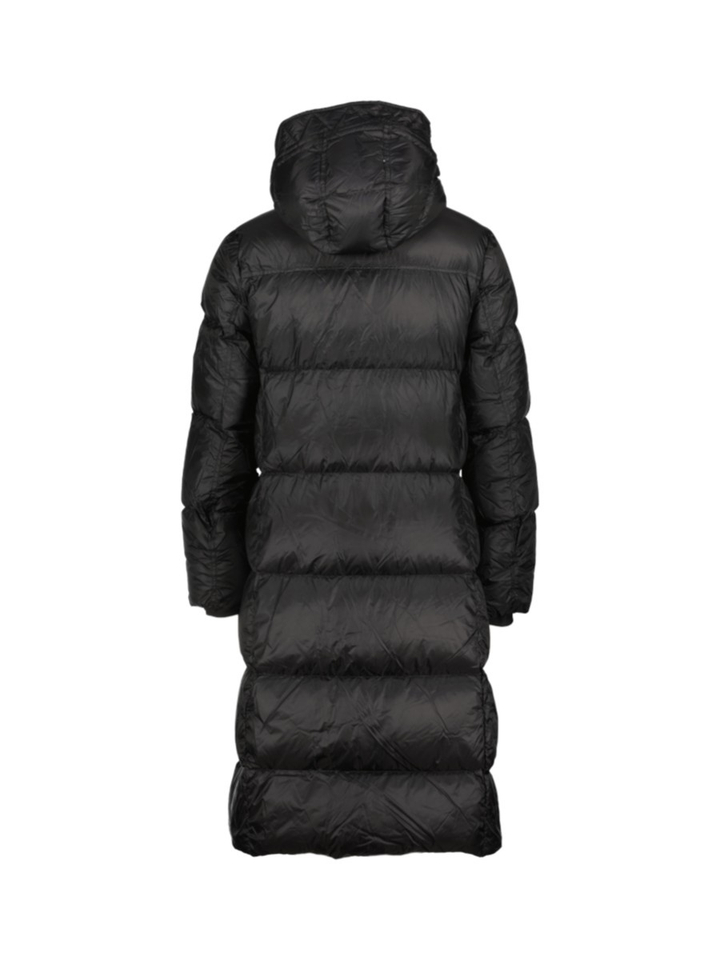 Zwarte puffer jas met kap Dolomites Reset