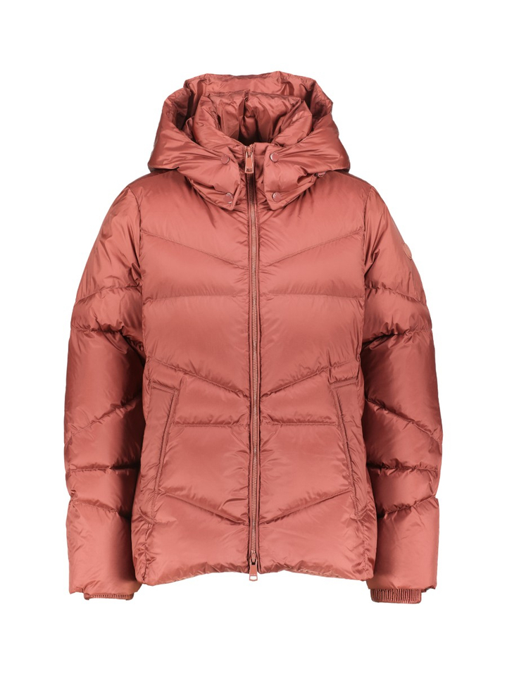 Bordeaux padded jas Nuvola met kap Reset