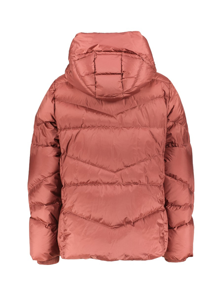 Bordeaux padded jas Nuvola met kap Reset