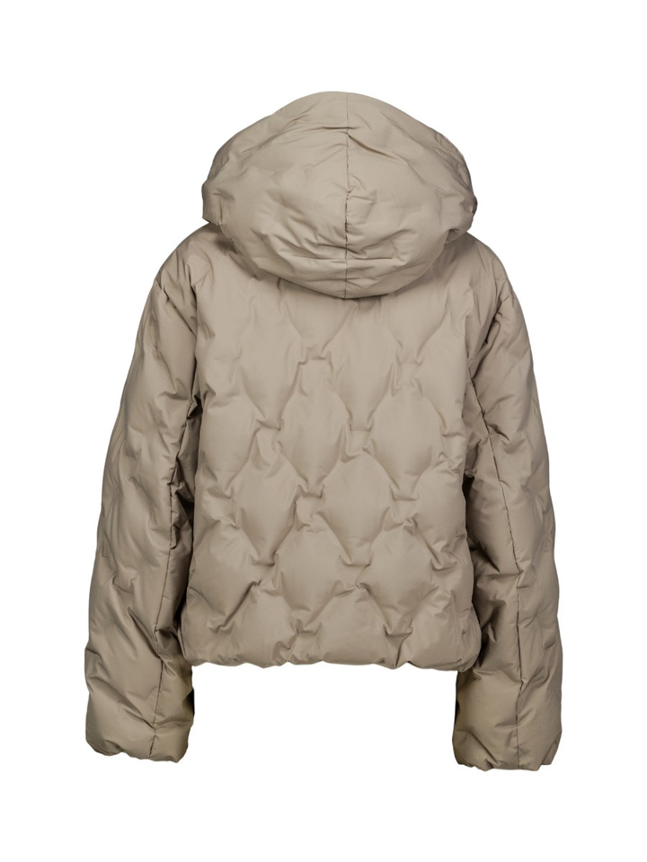Taupe donsjas met capuchon Giulia Reset