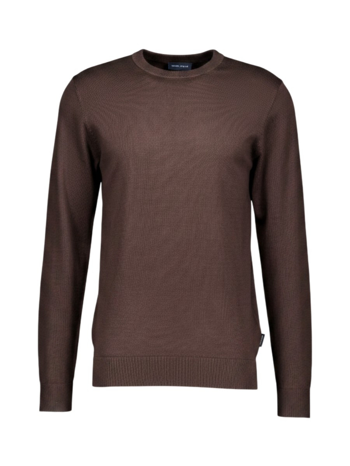 Donkerbruine casual trui Bart Saint Steve