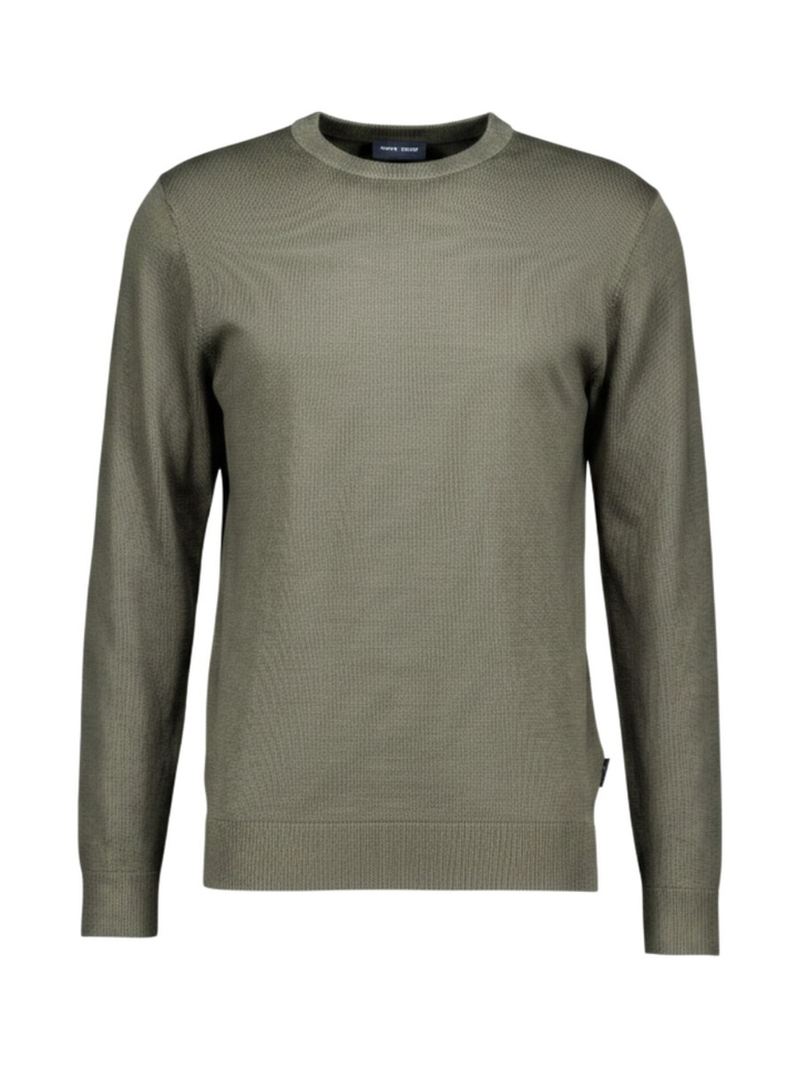Donkergroene casual trui Bart Saint Steve