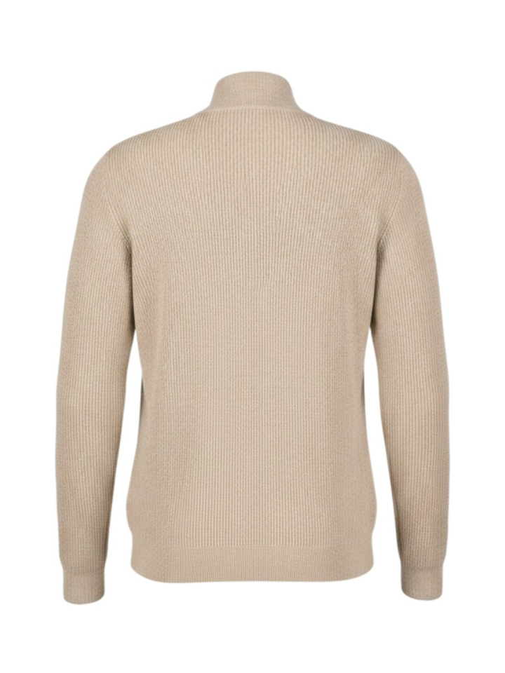 Beige trui met knopen tot halverwege LESLEY Saint Steve