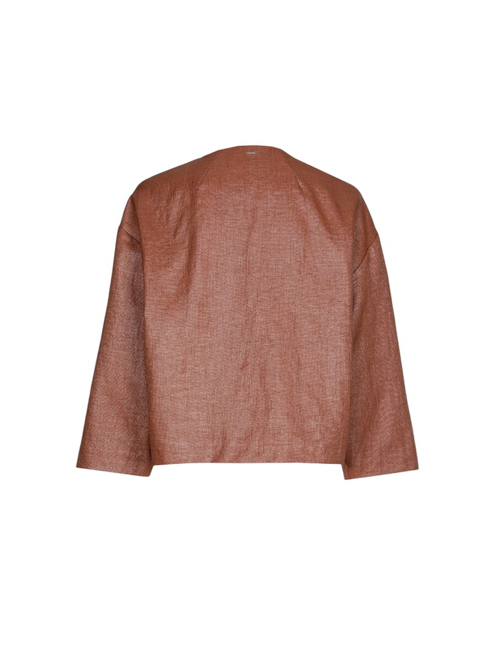 Donkerbruine gilet met knoopsluiting Julia Xandres