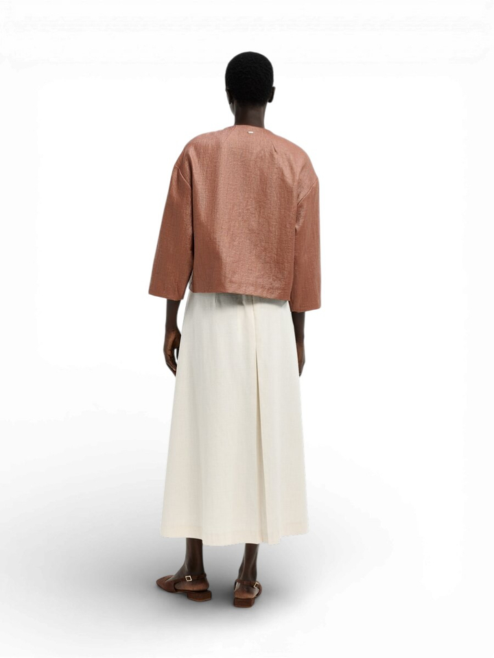 Beige rok met strikdetail Roos Xandres 