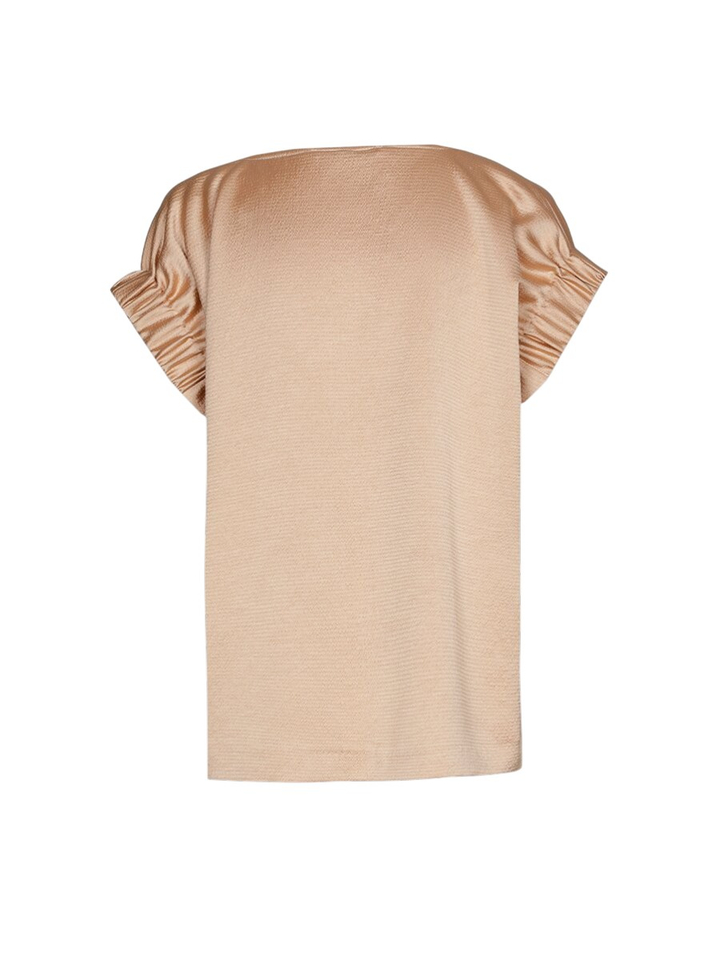 Goudkleurige blouse met detail op de mouw Hosna Xandres
