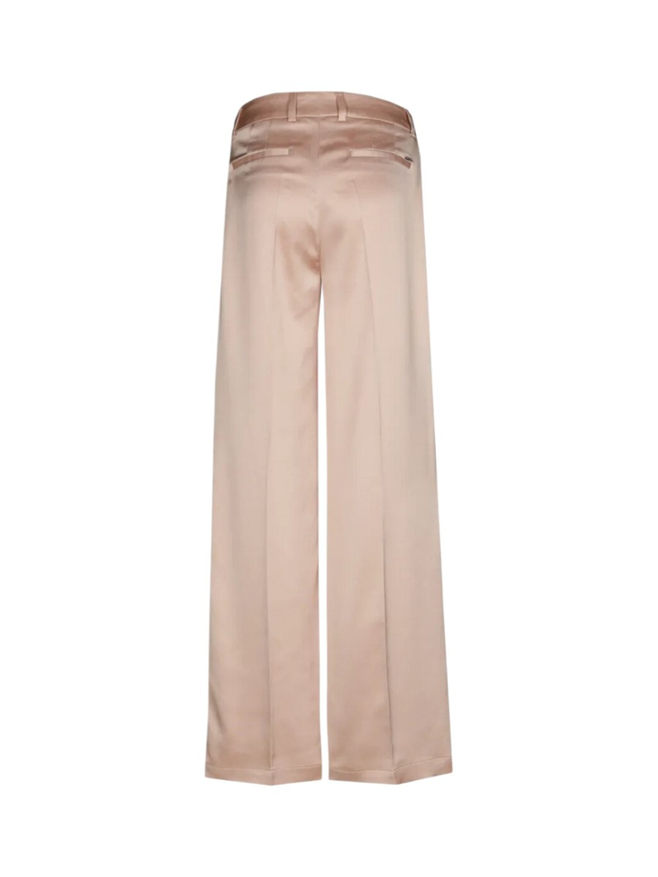 Beige satijnen broek Xandres