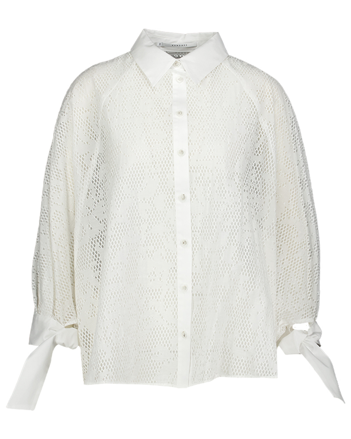 Witte transparante blouse Hirina Xandres