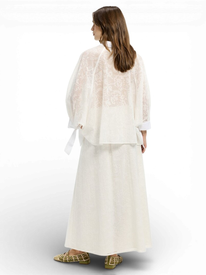 Witte transparante blouse Hirina Xandres