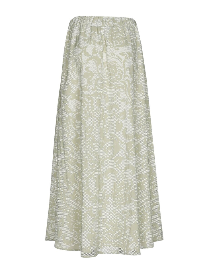 Licht groene rok met print Rive Xandres 