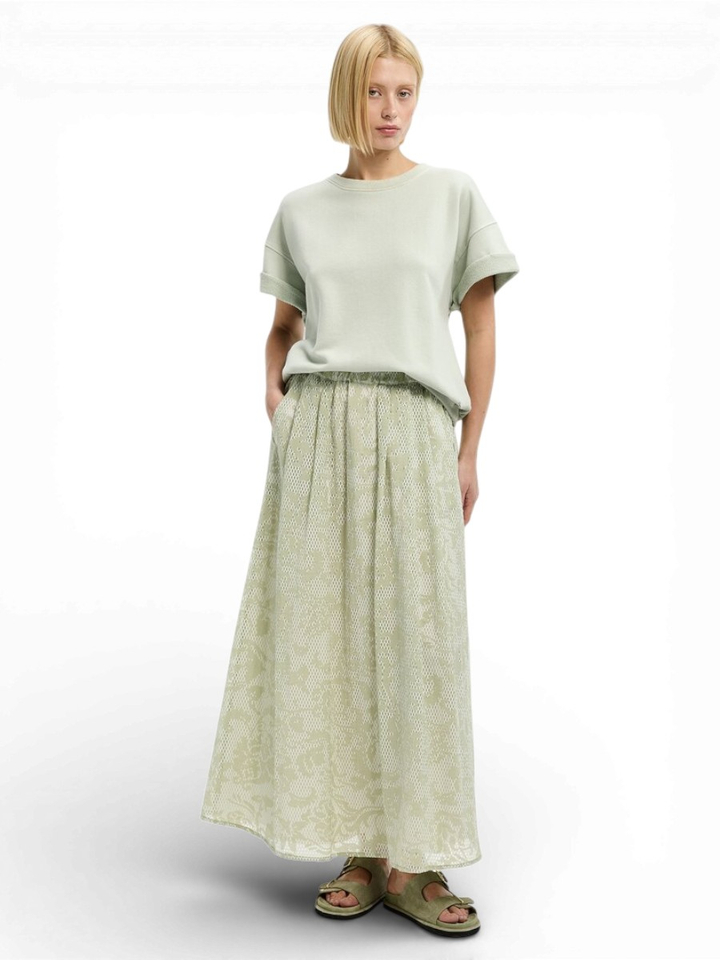 Licht groene rok met print Rive Xandres 