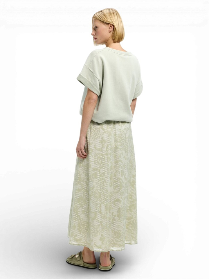 Licht groene rok met print Rive Xandres 