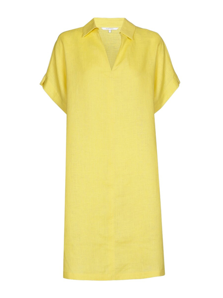 Geel linnen casual kleed Karian Xandres 