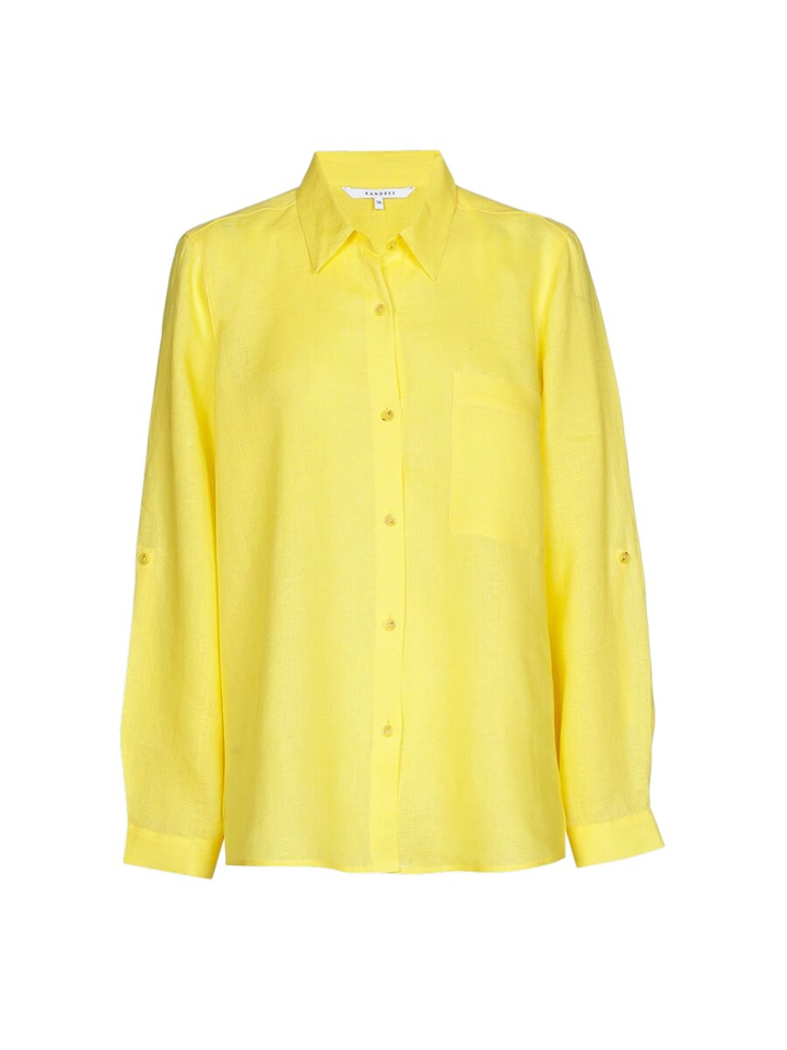 Gele blouse met knoopsluiting Hulja Xandres