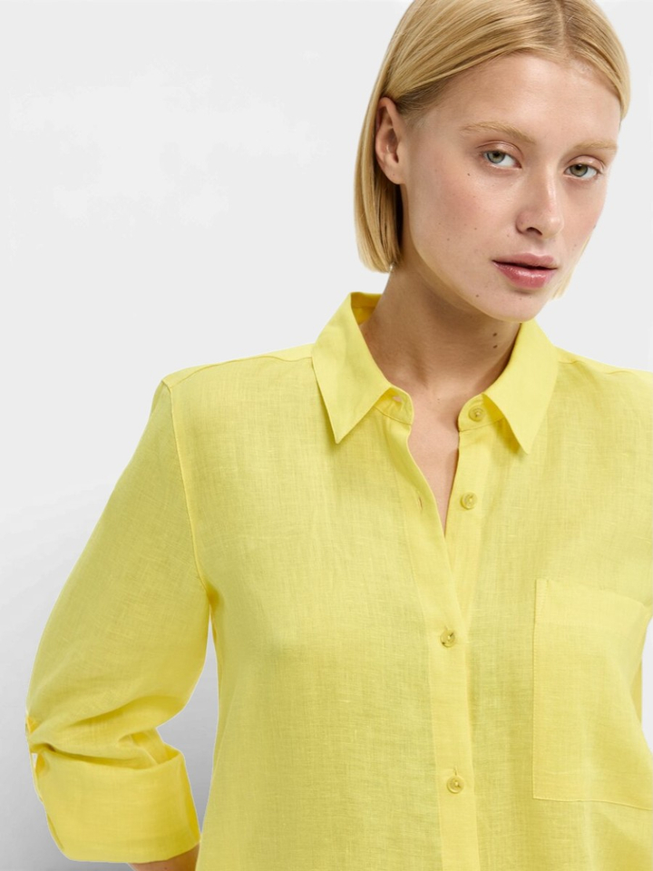 Gele blouse met knoopsluiting Hulja Xandres