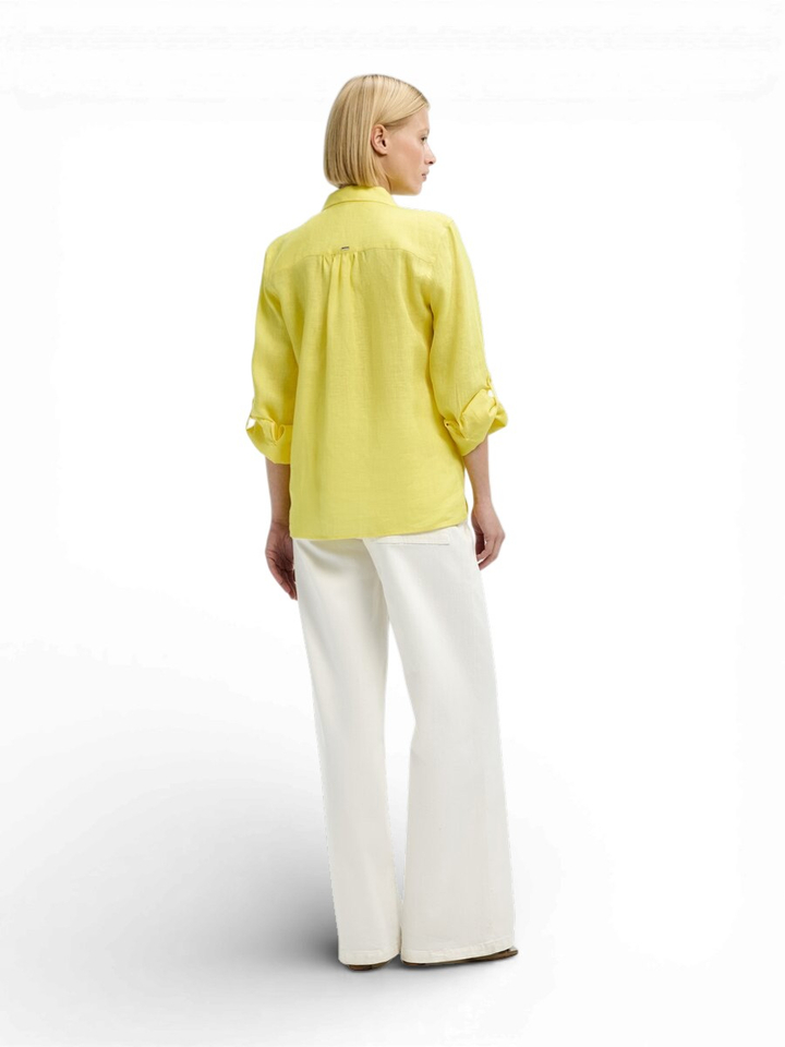Gele blouse met knoopsluiting Hulja Xandres