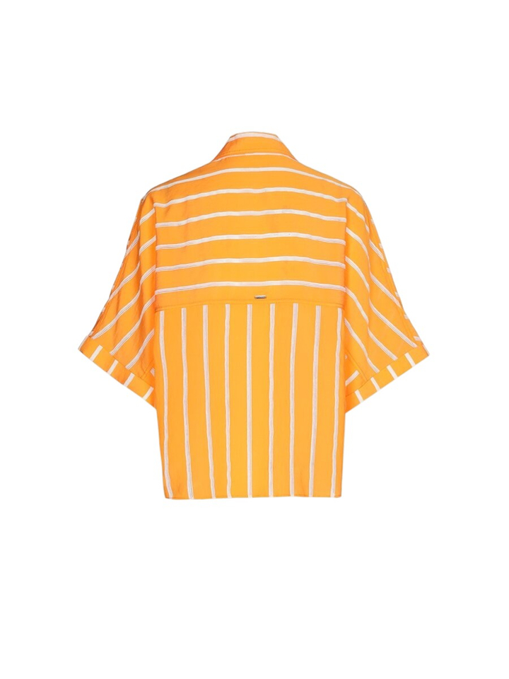 Oranje gestreepte bloes Hadalia Xandres