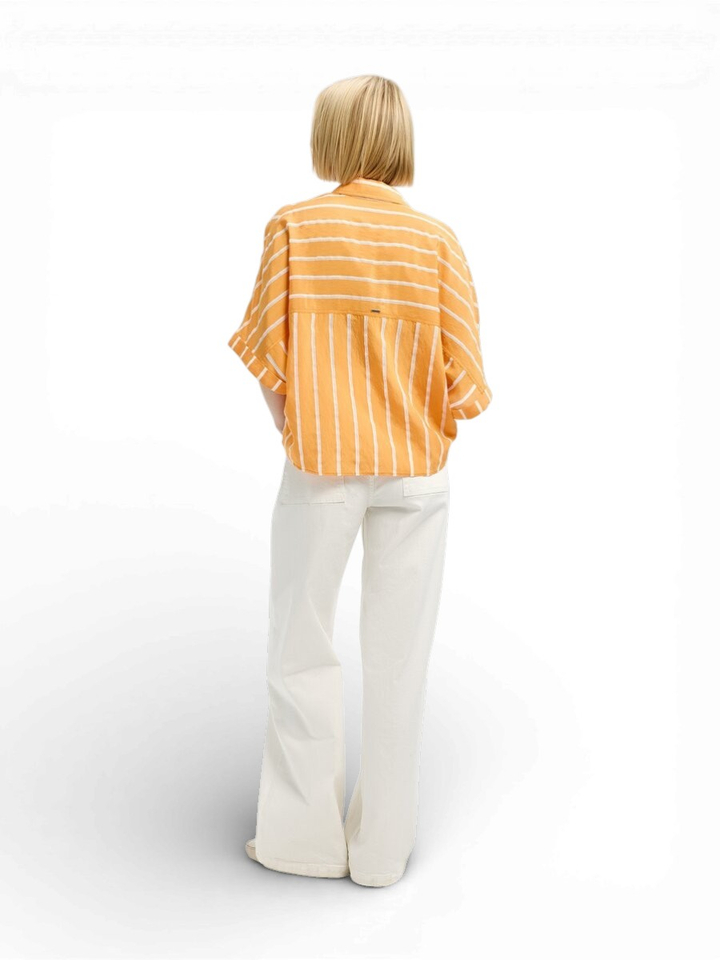 Oranje gestreepte bloes Hadalia Xandres