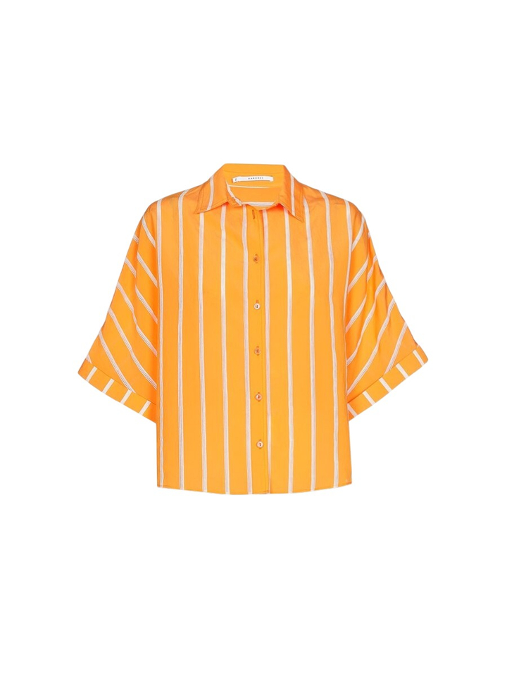 Oranje gestreepte bloes Hadalia Xandres