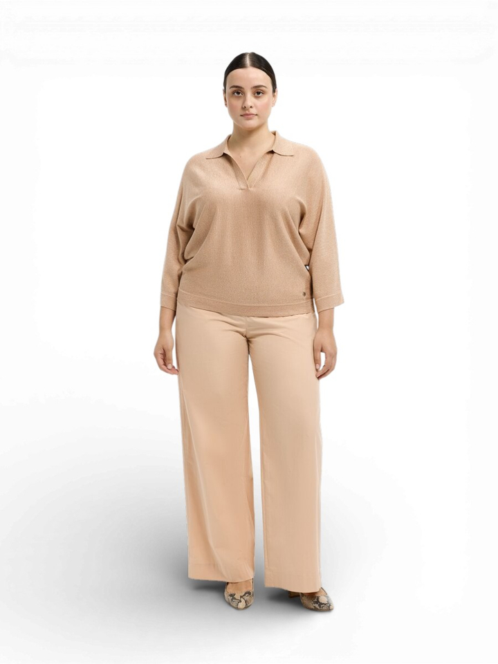 Goud kleurige pull met kraag Giedo  Xandres 